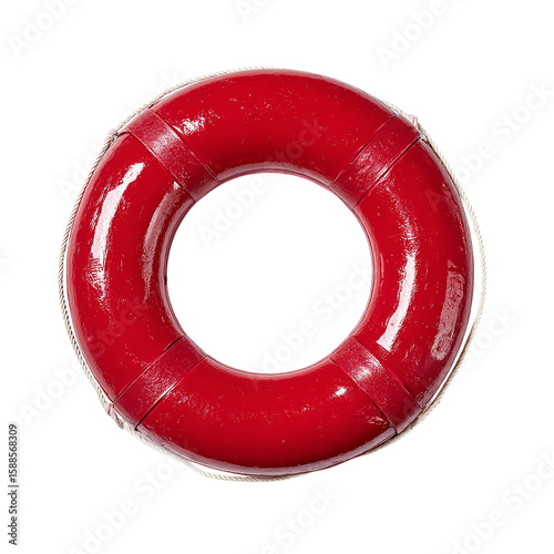 red float used for safety on transparent background