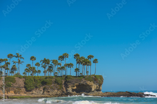Amazing Landscape View on the West Coast of USA, Pacific Ocean, the City of Laguna Niguel, California, USA