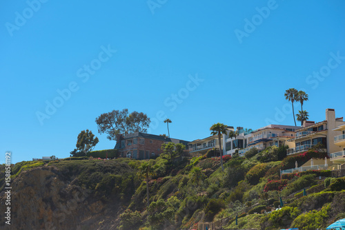 Amazing Landscape View on the West Coast of USA, Pacific Ocean, the City of Laguna Niguel, California, USA
