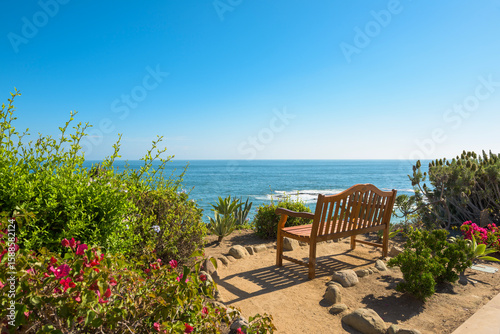 Amazing Landscape View on the West Coast of USA, Pacific Ocean, the City of Laguna Niguel, California, USA