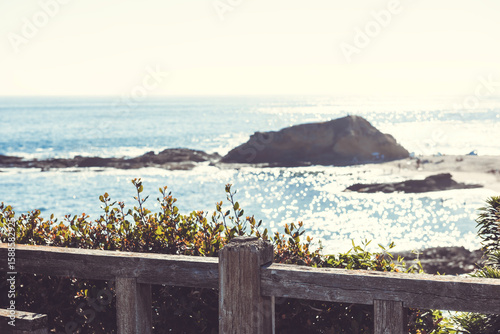 Amazing Landscape View on the West Coast of USA, Pacific Ocean, the City of Laguna Niguel, California, USA