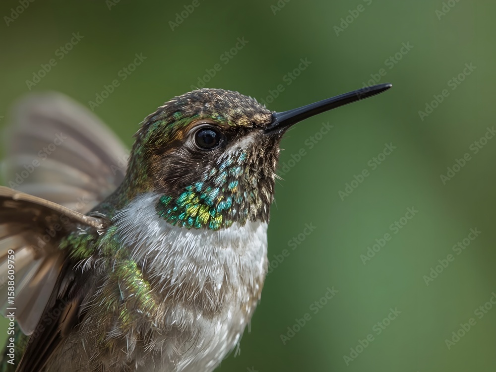 Obraz premium Hummingbird Portrait and Macro
