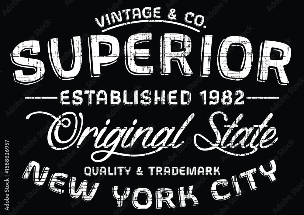 Obraz premium Superiors T shirt Design
