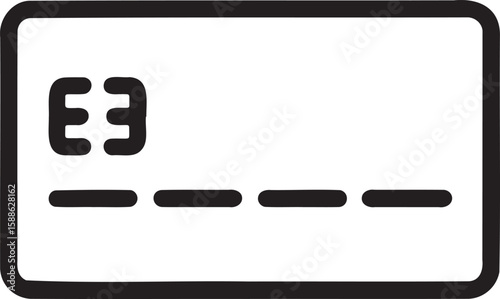 Credit card icon vector illustration isolated On Transparent Background