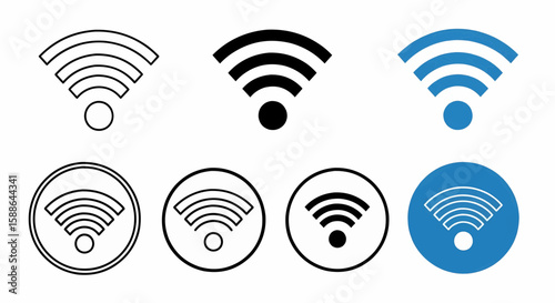 Wireless Connection Exploring Wi-Fi Signal Icons for Modern Communication