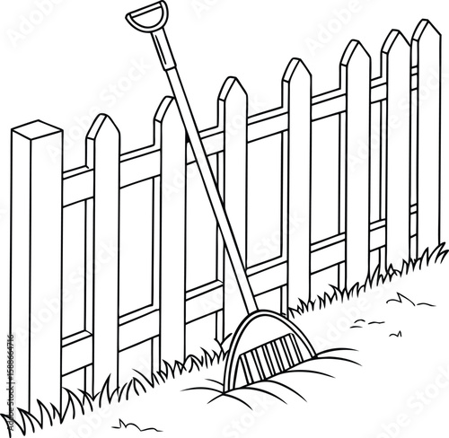 Vector illustration design of a set of garden tools barcode symbol