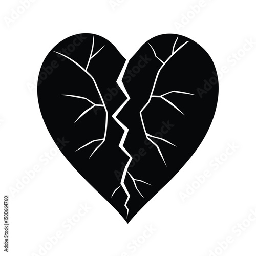 Broken Heart Cracked Ribs Visual Concept