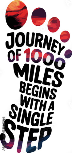Journey of 1000 miles t shirt
