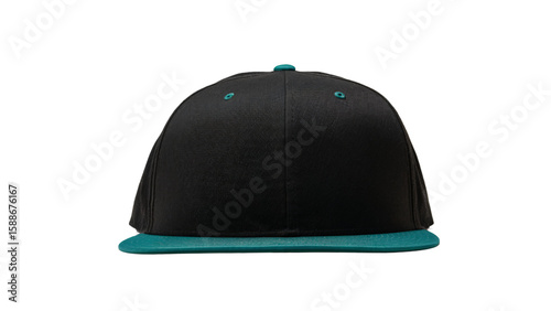 Stylish Cap: A fashionable cap with a contrasting color scheme. The cap features a classic design, offering versatility in fashion. 