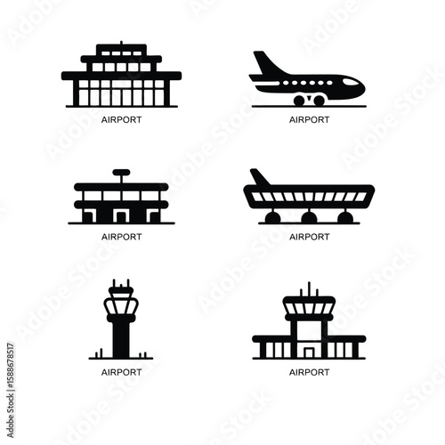travel icon set
