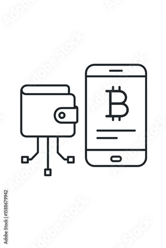 Digital Wallet Connected to Crypto App