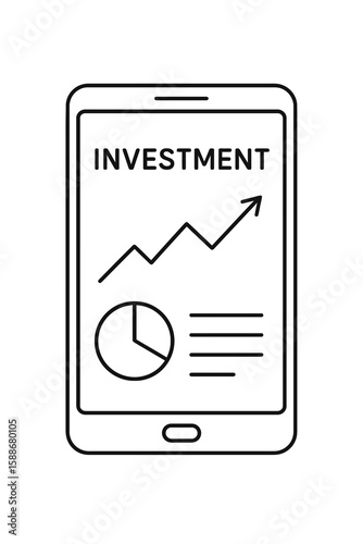 Investment Dashboard on Smartphone