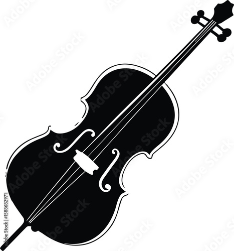 violin instrument string bow musical isolated