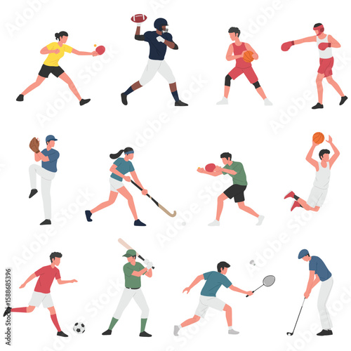 sports icons , soccer, basketball, baseball, tennis, golf, football, hockey, volleyball, swimming, running, cycling, boxing, wrestling, gymnastics, cricket, rugby, skiing, snowboarding, skateboarding,