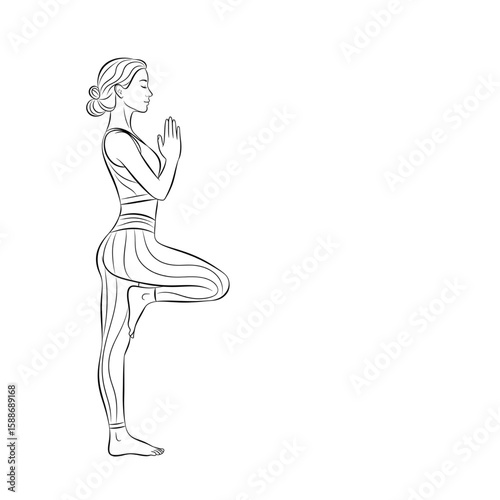 Confident Female Silhouette with Space for Positive Affirmations