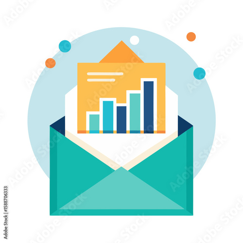 Business graph icon set vector illustration for finance and growth concept