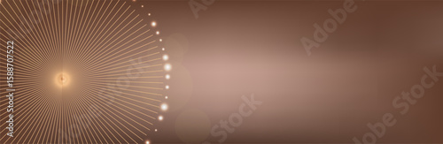 Premium background design with mocha mousse line pattern (texture) in luxury pastel colour. Abstract horizontal vector template for business banner.dark brown background with golden brown circles. 