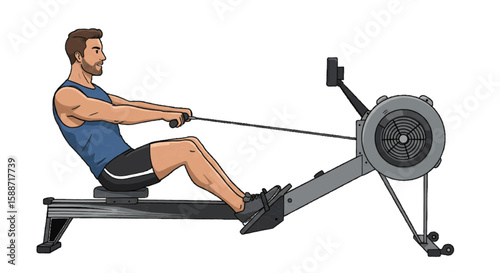 young woman exercising with dumbbells