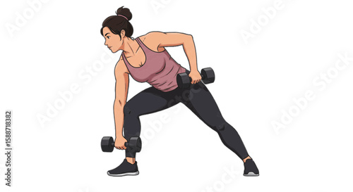 woman doing fitness exercise