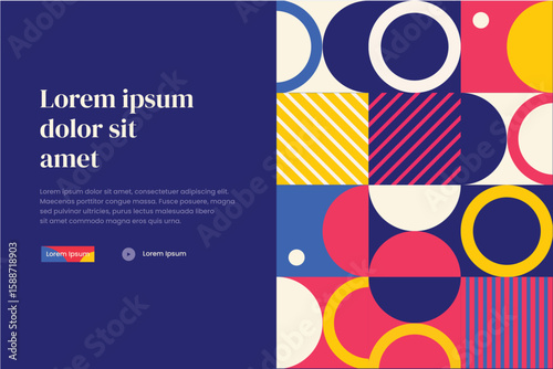 Banner Bauhaus Pattern 6