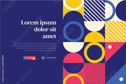 Banner Bauhaus Pattern 9