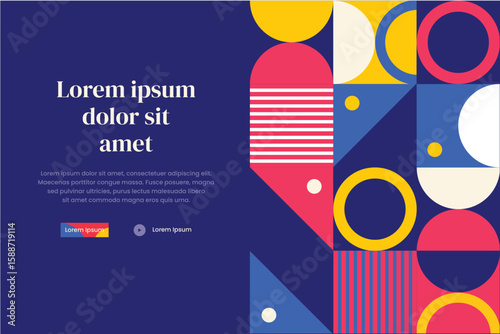 Banner Bauhaus Pattern 17