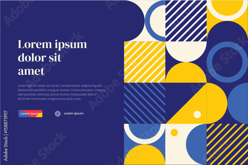 Banner Bauhaus Pattern 16