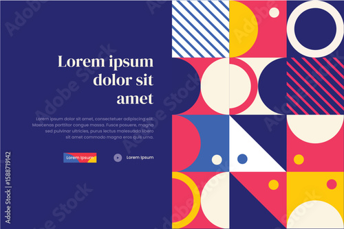 Banner Bauhaus Pattern 18