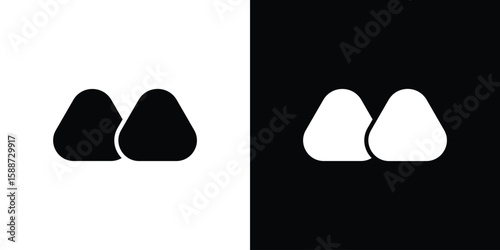 Steamed bread icon black flat pictogram. For graphic and web design.