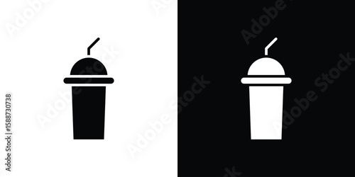 Shaker icon black flat pictogram. For graphic and web design.