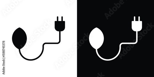 Biomass energy icon black flat pictogram. For graphic and web design.