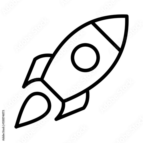 Startup Icon Vector Illustration Line Version