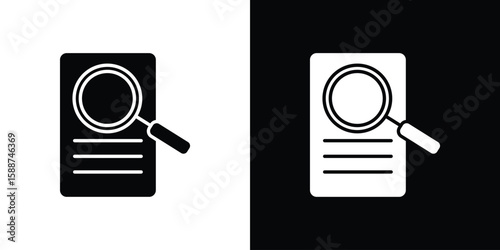 Auditors icon black flat pictogram. For graphic and web design.