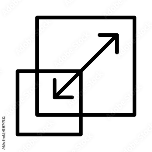 Scalability Icon Vector Illustration Line Version