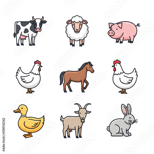 farm animals set