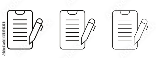 Wills and trusts icon thin line symbol on white background, editable stroke vector illustration