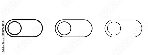 Switch icon thin line symbol on white background, editable stroke vector illustration