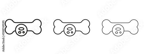 Multiple myeloma icon thin line symbol on white background, editable stroke vector illustration