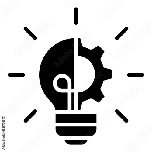 Innovation Icon Vector Illustration Glyph Version