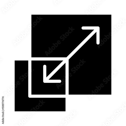 Scalability Icon Vector Illustration Glyph Version