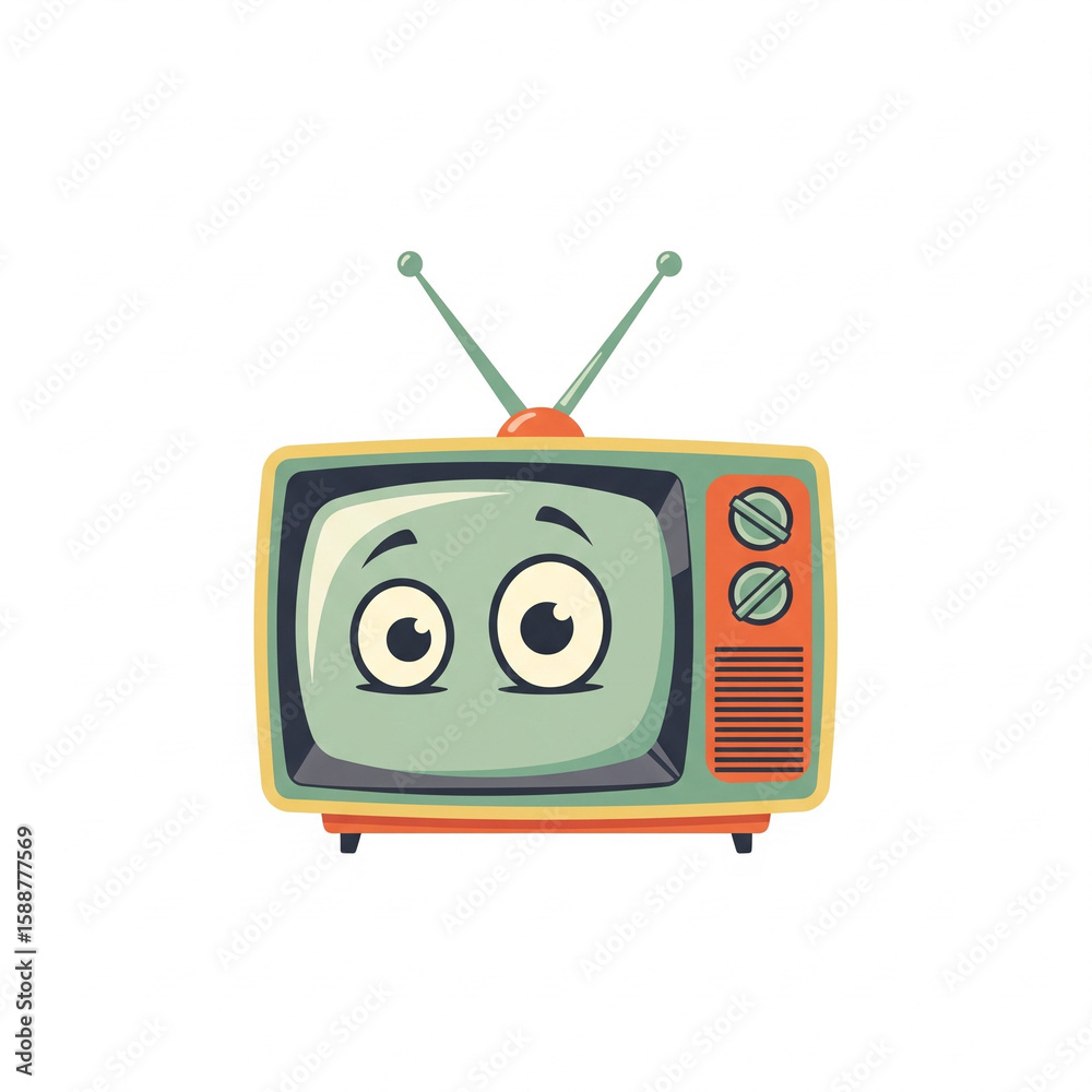 Obraz premium Happy Vintage TV