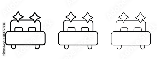 Clean Room icon thin line symbol on white background, editable stroke vector illustration