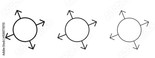 Capacity icon thin line symbol on white background, editable stroke vector illustration