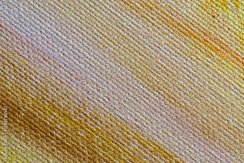 The texture of a canvas painting covered with oil paint