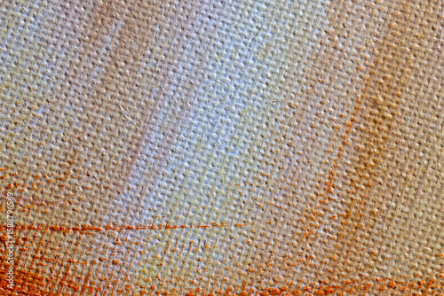 The texture of a canvas painting covered with oil paint
