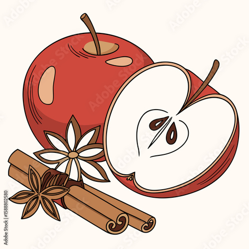 apple and cinnamon
