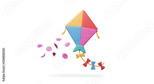 Free Download Colorful kite illustration - GFXLoad