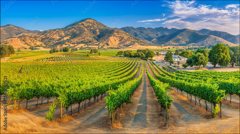 Fototapeta premium vineyard in tuscany italy