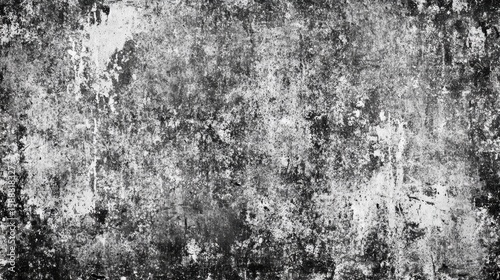 Distressed Black and White Grunge Texture.