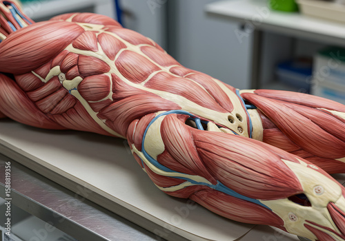 Human musculature anatomy model
